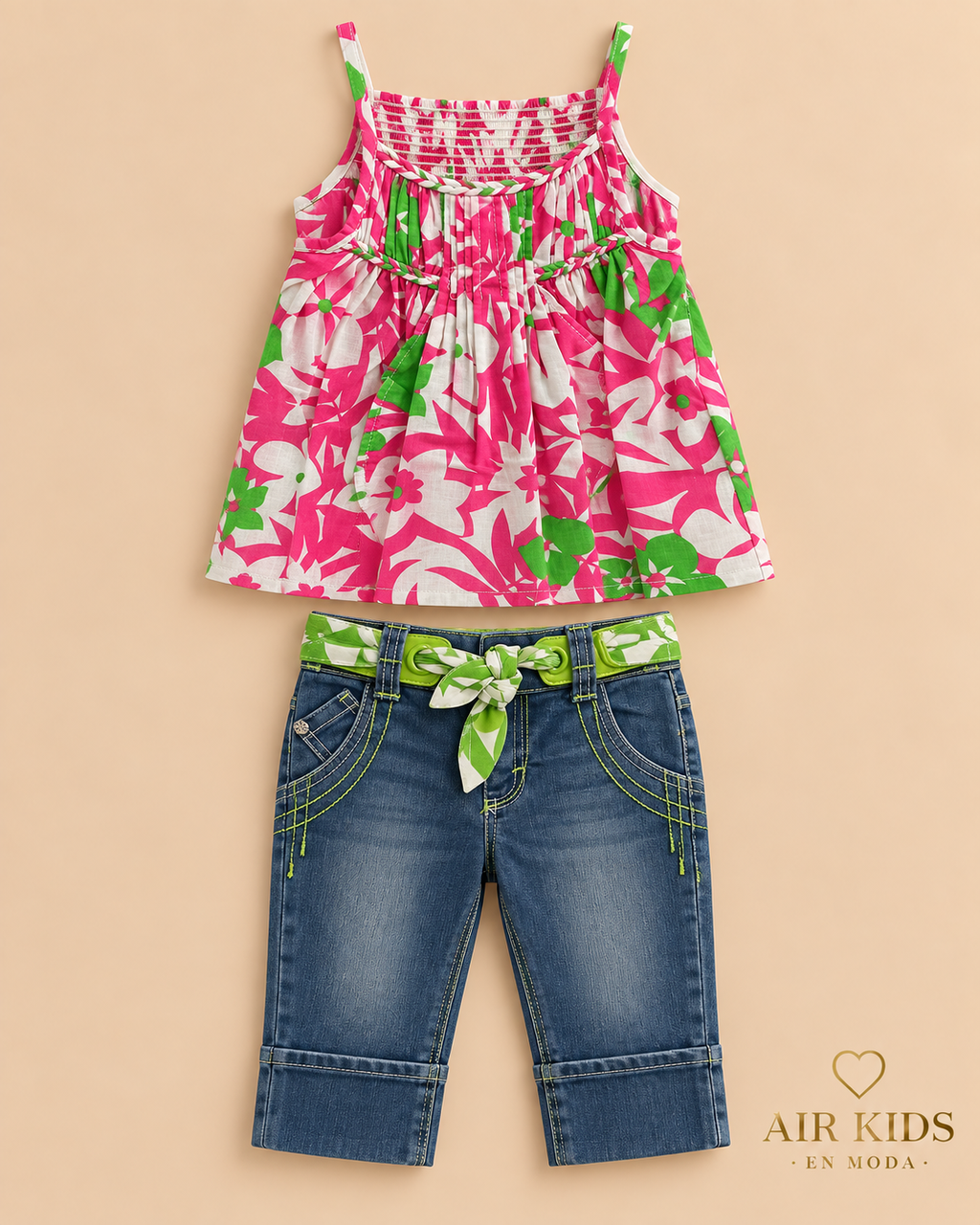 Conjunto para niña 2pzas 3188 Talla 3 años