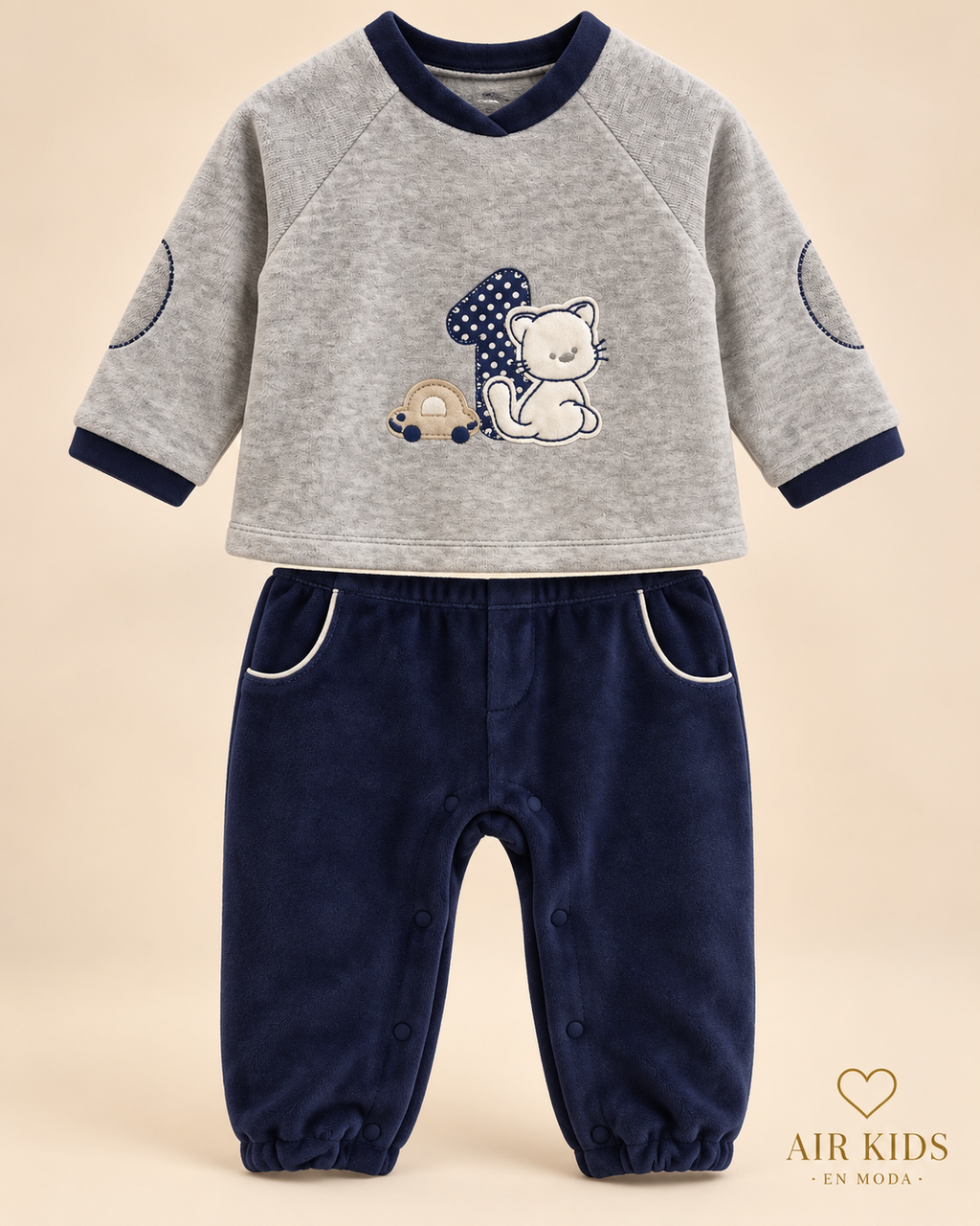 Conjunto 2 pzas para niño 2719 Talla 2-4 años