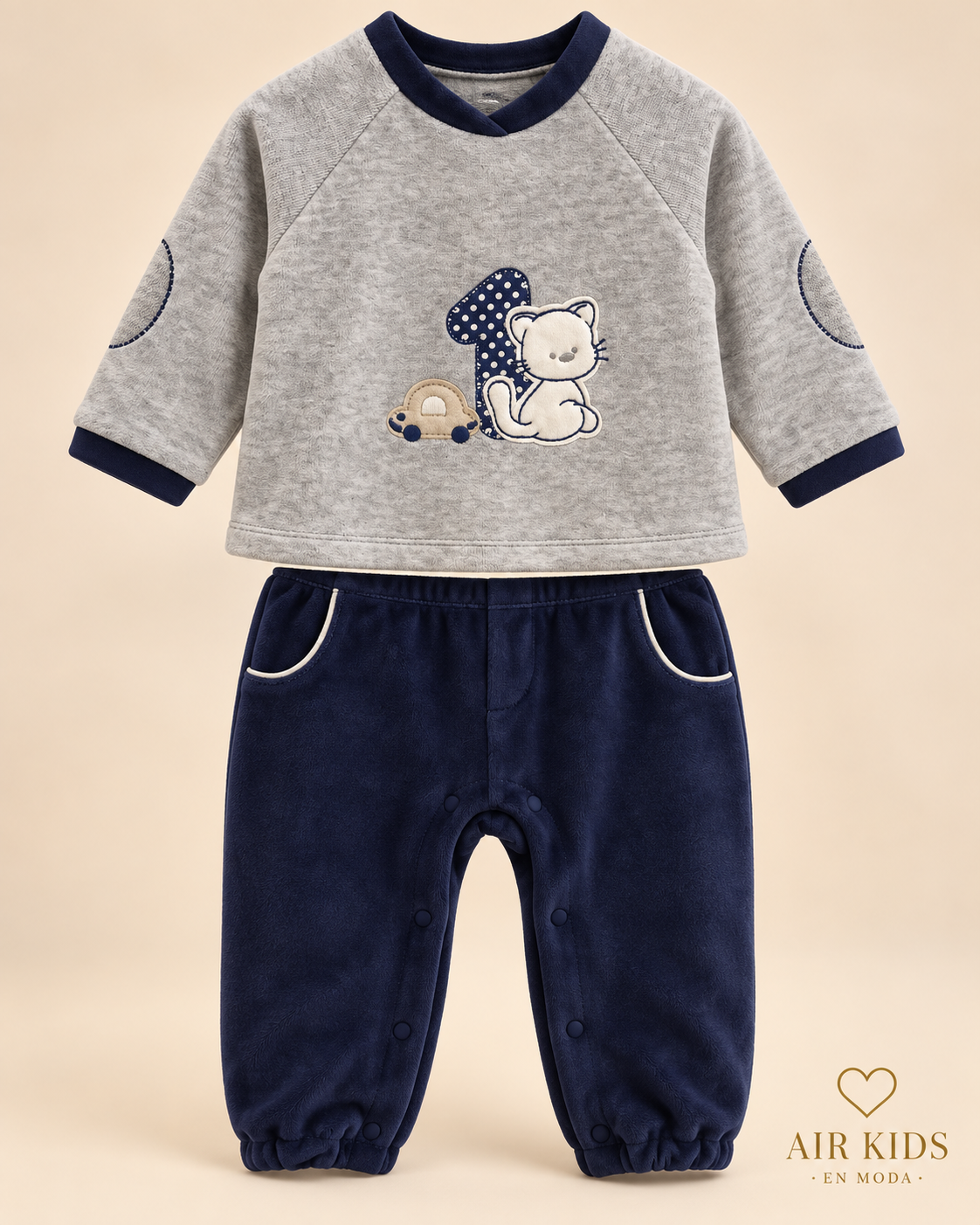 Conjunto 2 pzas para niño 2719 Talla 2-4 años