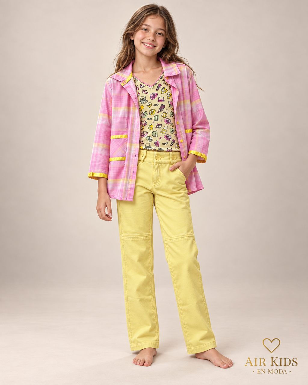 Conjunto de 3pzas para niña 6044 Talla 12 años