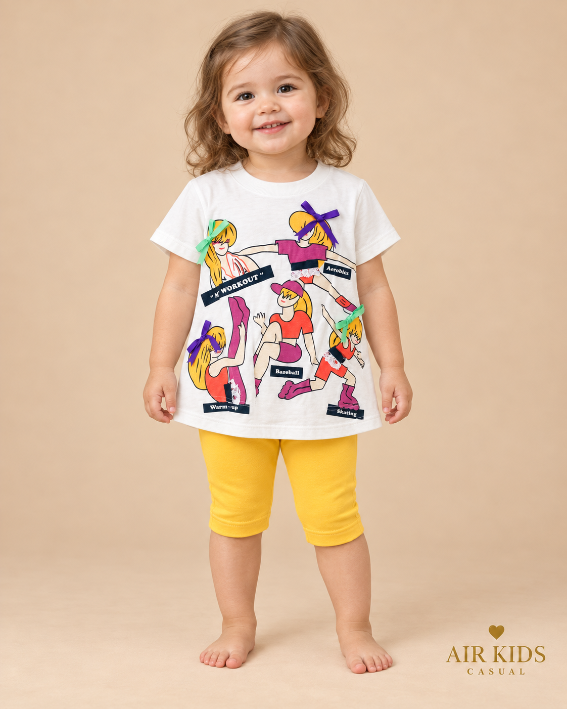 Conjunto de 2pz para Niña Minimoda 713 Talla 2 Años