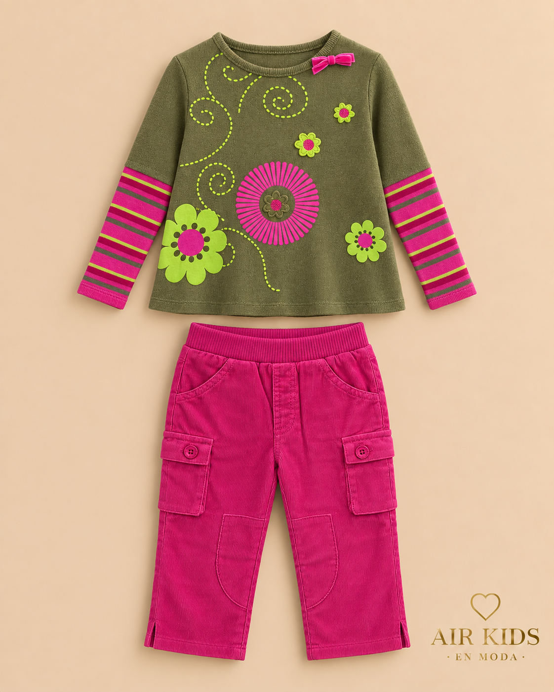 Conjunto 2 pzas niña 121056 Talla 12 meses