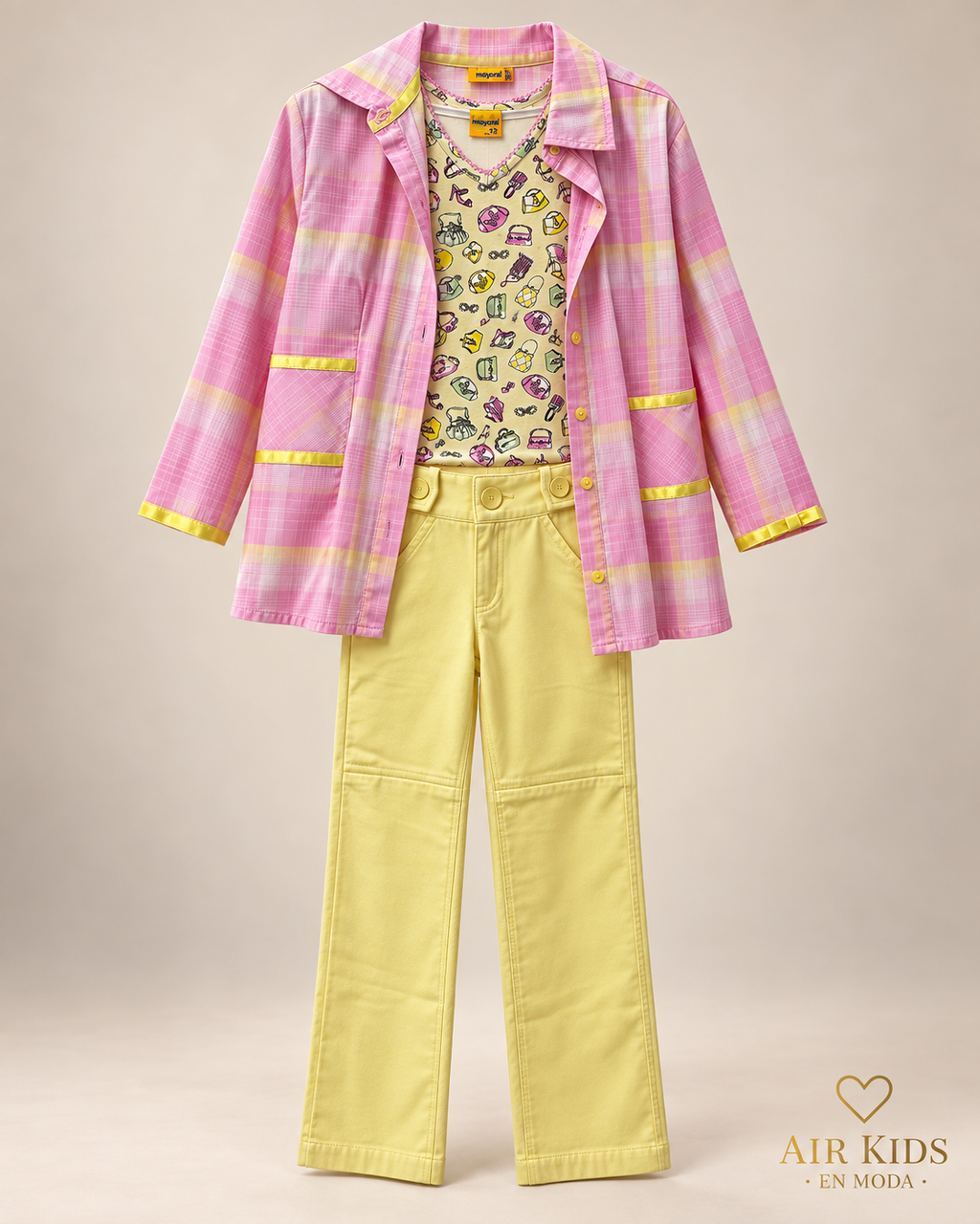 Conjunto de 3pzas para niña 6044 Talla 12 años