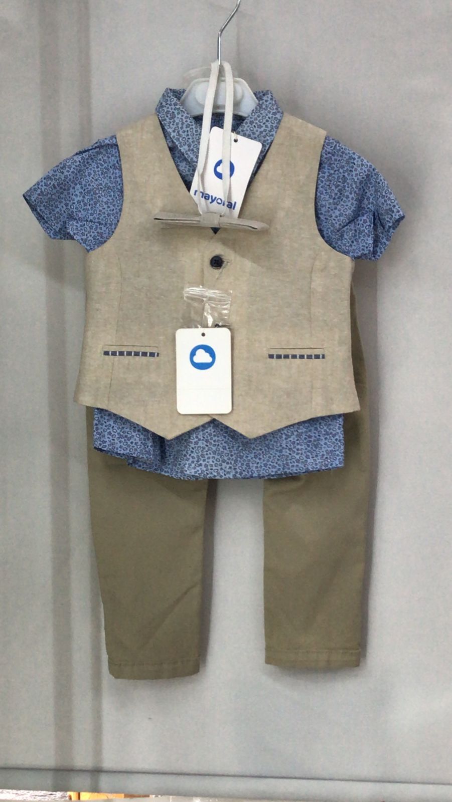Conjunto de 3pza para Niño Mayoral 1114-96 Talla 12 Meses