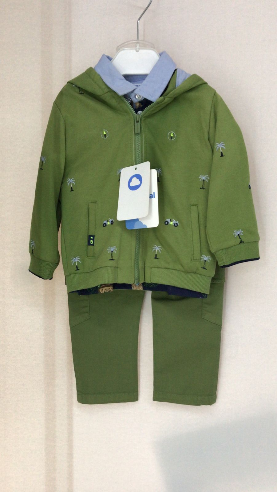 Conjunto de 3pz para Niño Mayoral 1150-7 Talla 12 Meses