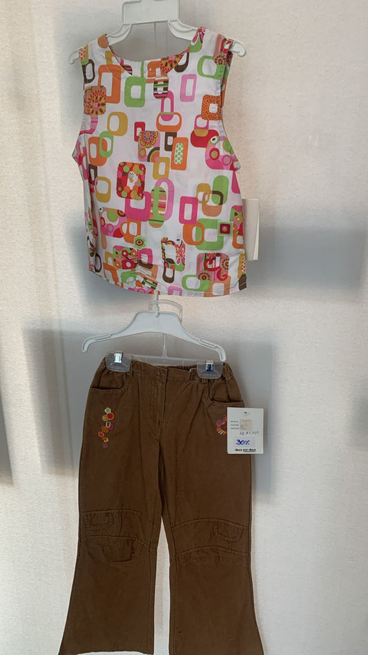 Conjunto para Niña Deux Par Deux  L13 Talla 6 Años