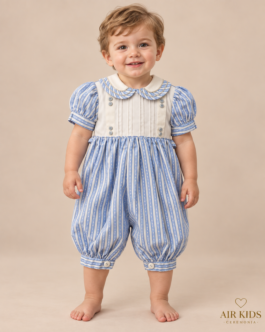Traje para Bautizo Niño Ozi 9297-24 Talla 24 Meses