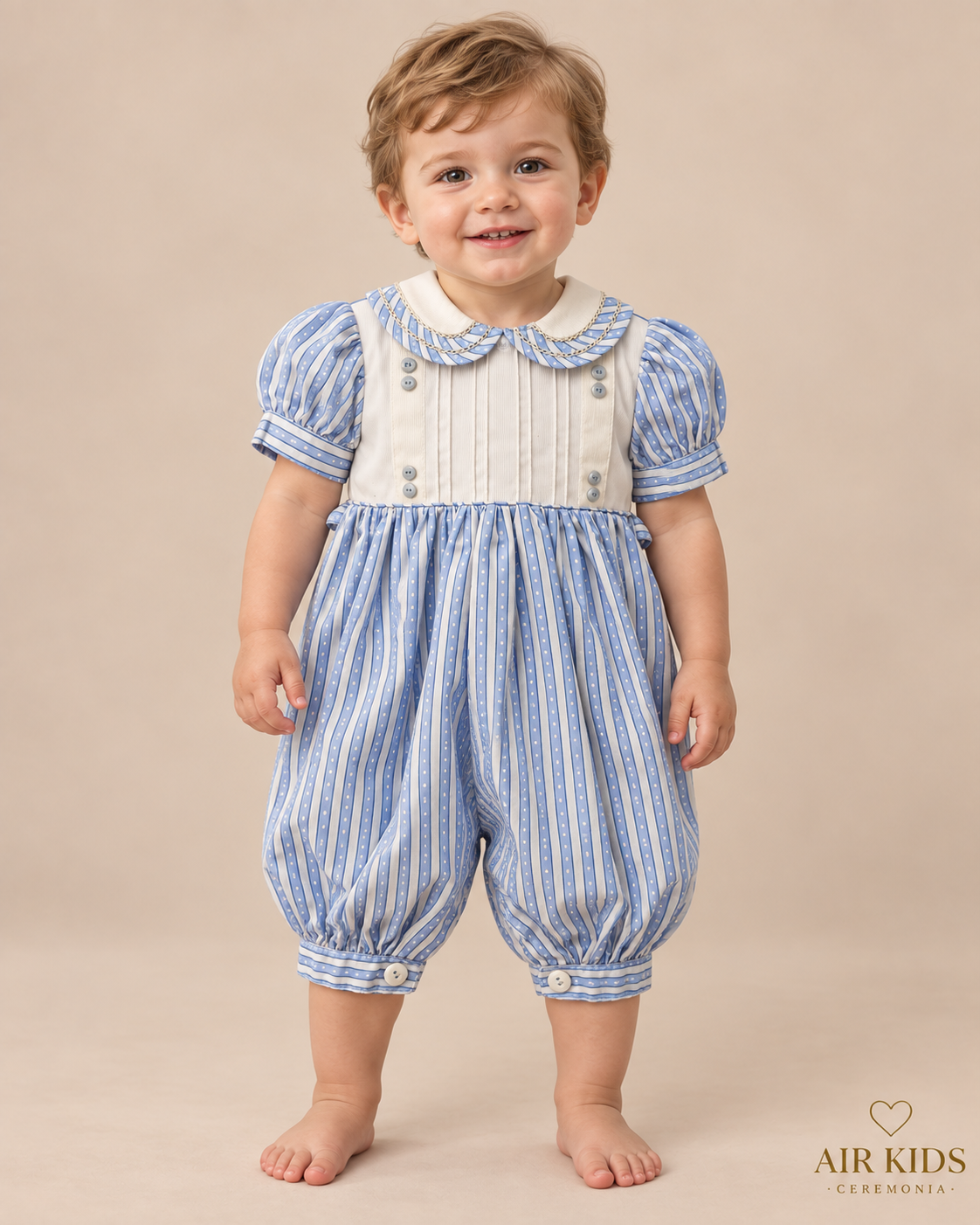 Traje para Bautizo Niño Ozi 9297-24 Talla 24 Meses