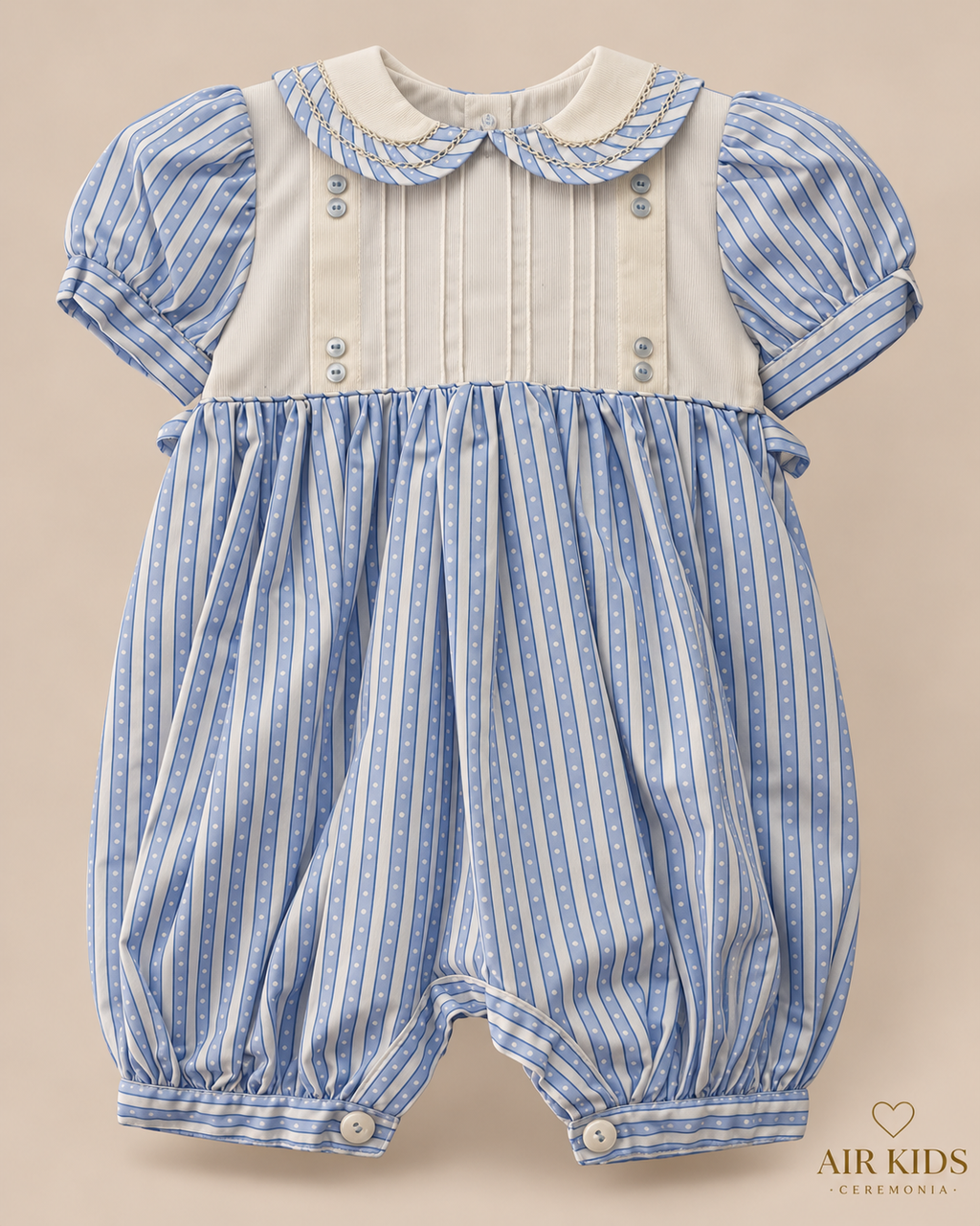 Traje para Bautizo Niño Ozi 9297-24 Talla 24 Meses