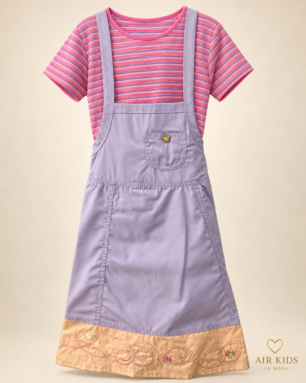 Conjunto para niña 2 pzas 9507 Talla 8 años