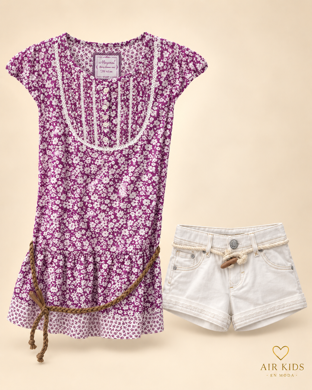 Conjunto para niña 2 pzas 6938 Talla 12 años
