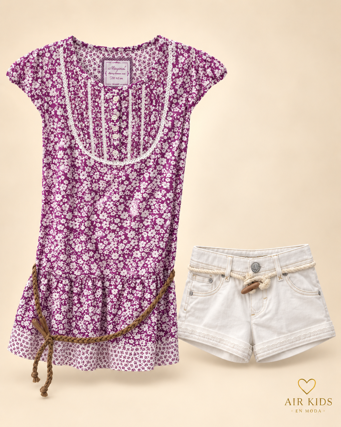 Conjunto para niña 2 pzas 6938 Talla 12 años