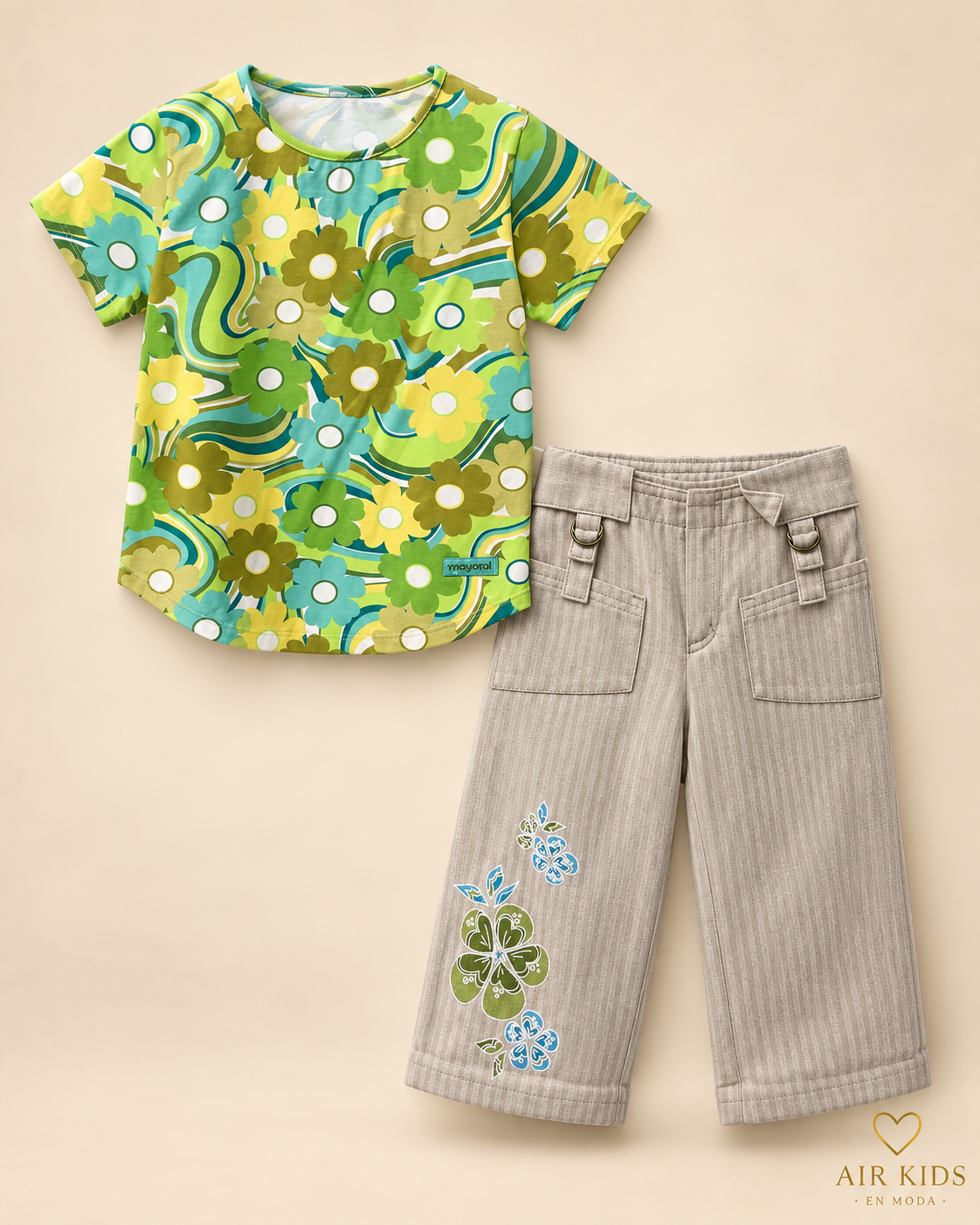 Conjunto de 2 pzas para niña Mayoral 3067-71 Talla 4 años