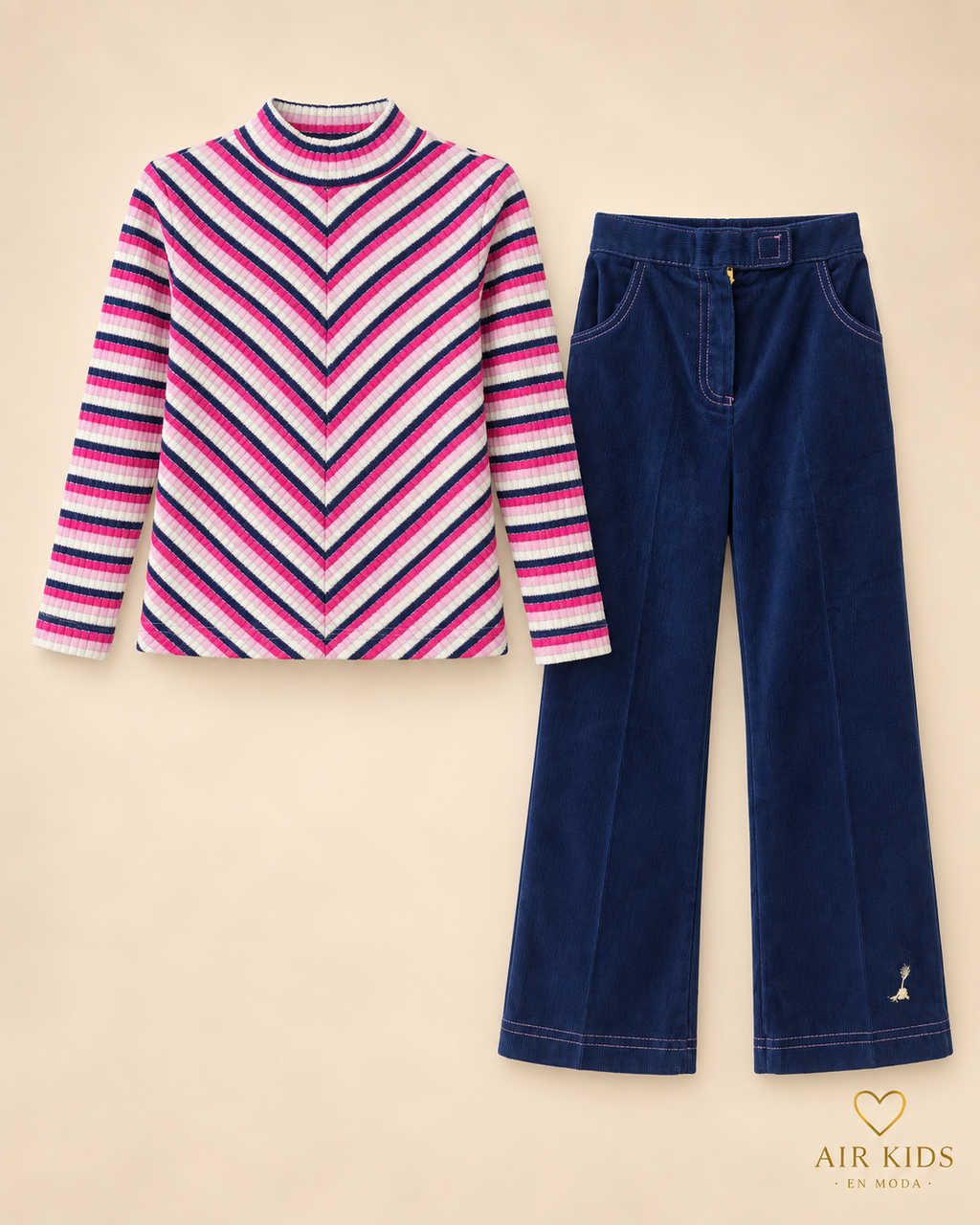 Conjunto 2pzas para niña 8004 Talla 8 años