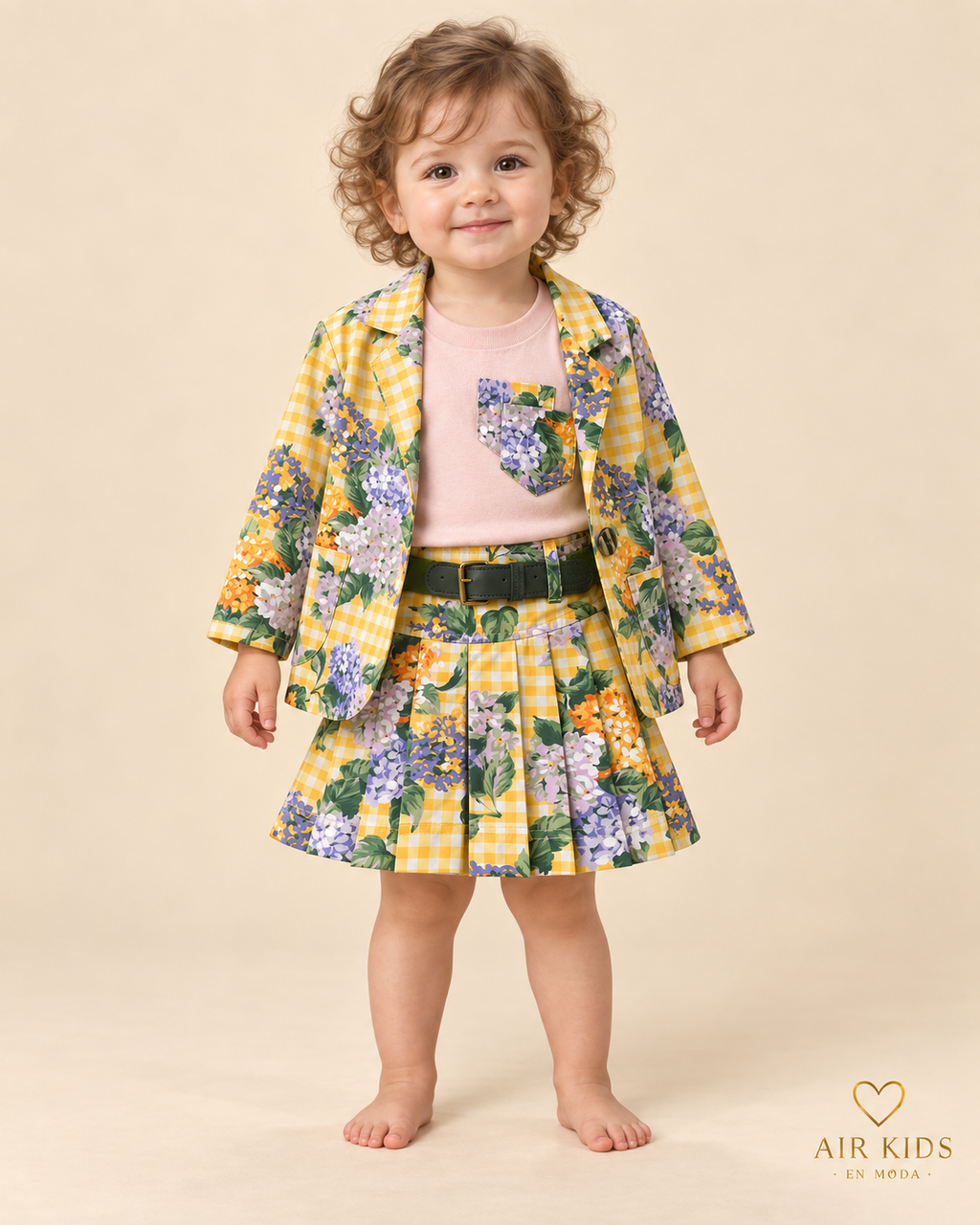 Conjunto 3pzas para niña 644-2 Talla 2 años