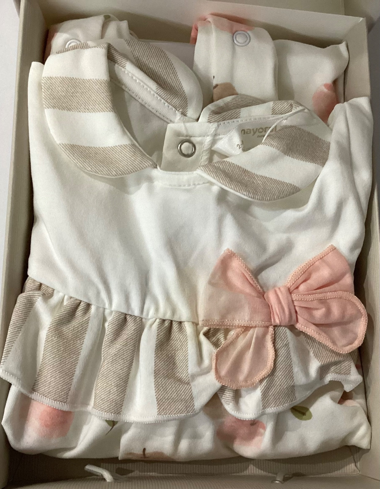 Mameluco para Niña Mayoral 1602 Talla 2‑4 Meses