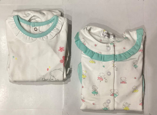 Mameluco para Niña Mayoral  2Pza 1750 Talla 2-4 Meses