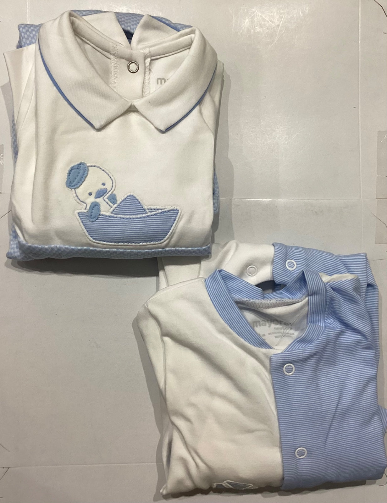 Mameluco para Niño Mayoral  2Pza 1722 Talla 2-4 Meses