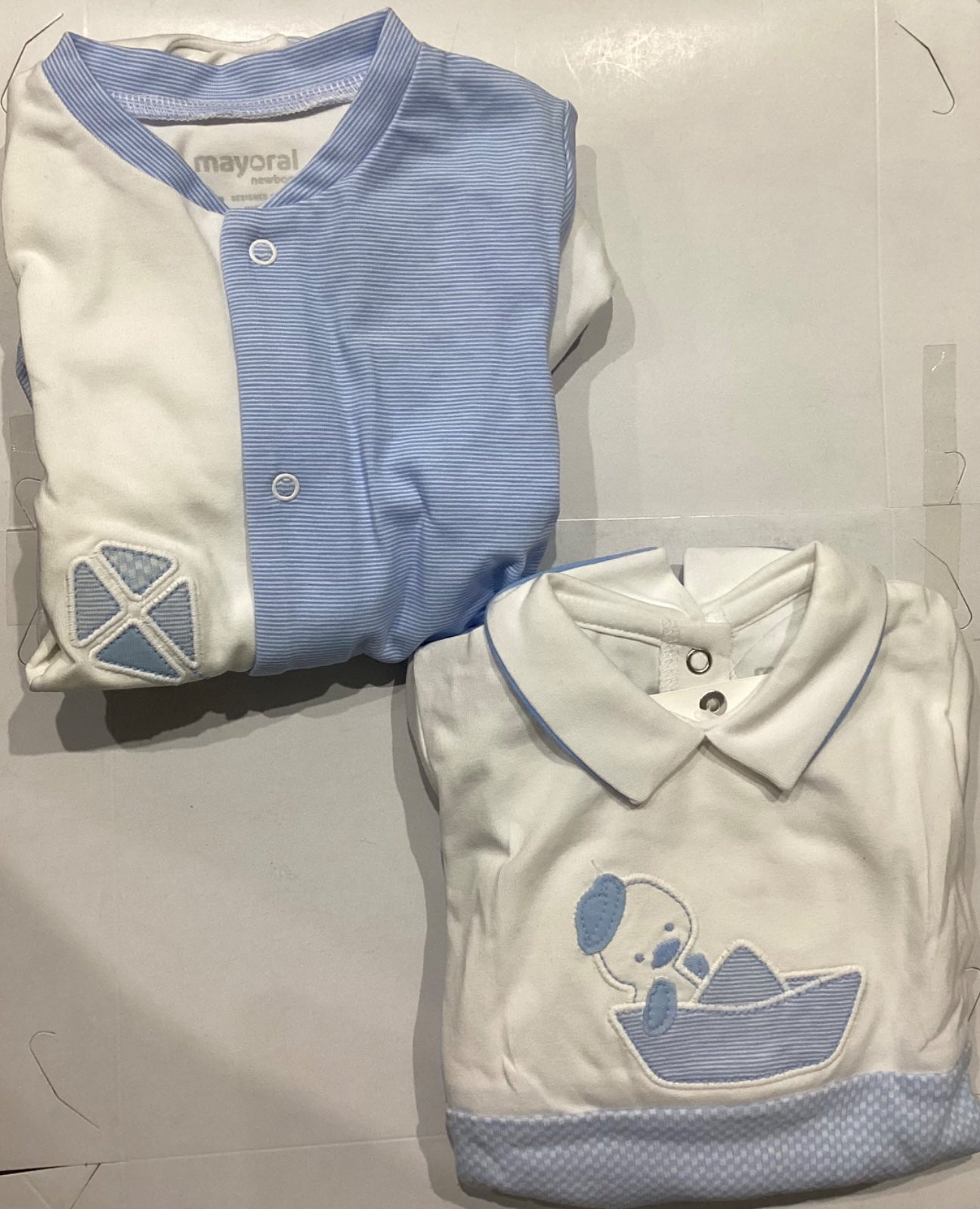 Mameluco para Niño Mayoral  2Pza 1722 Talla 4-6 Meses