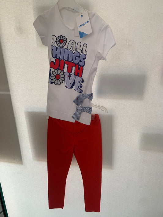Conjunto de 2pz para Niña Mayoral 3703-90 Talla 6 Años