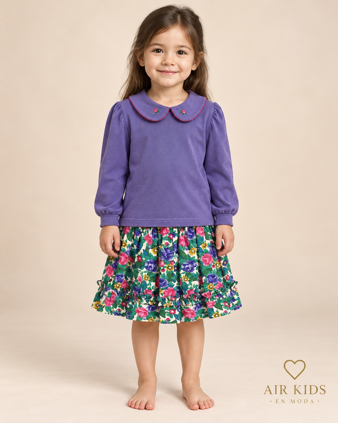 Conjunto para niña 2pzas 6A4382-3 Talla 3 años