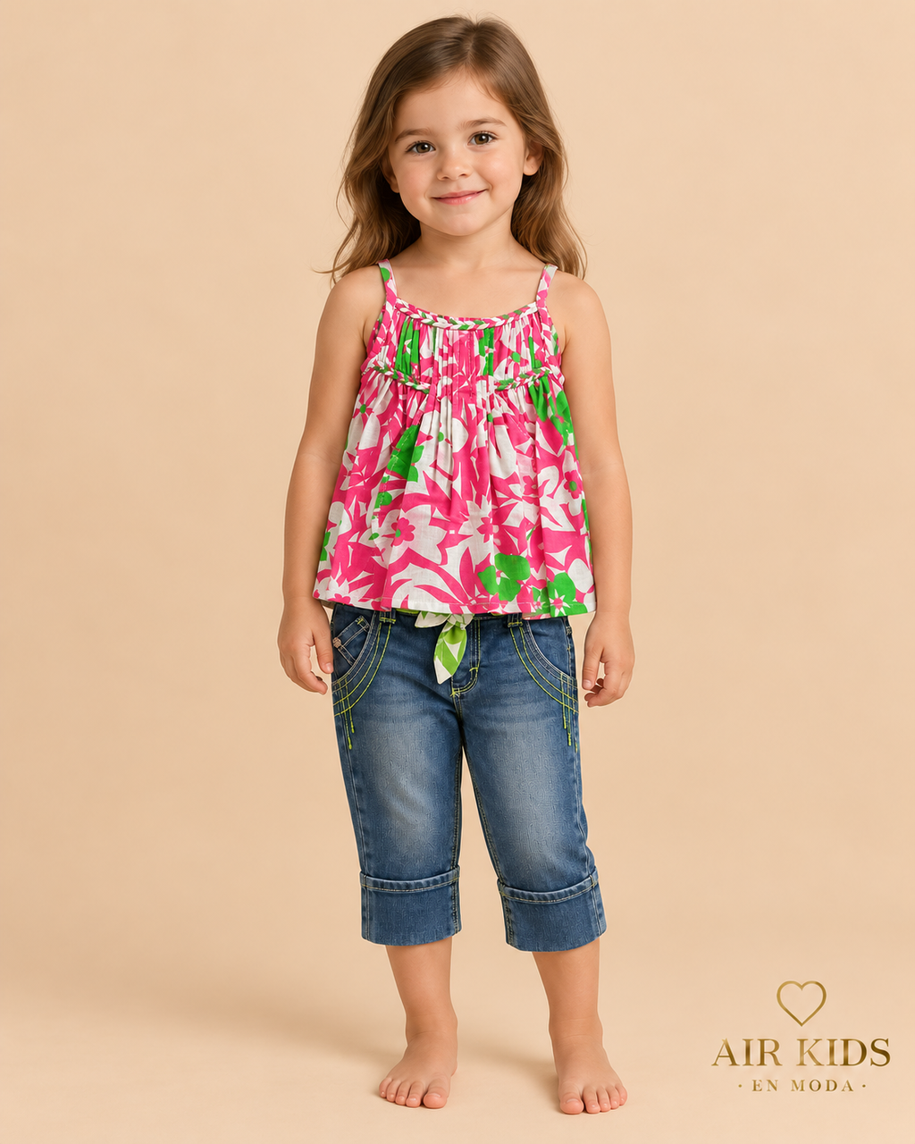 Conjunto para niña 2pzas 3188 Talla 3 años