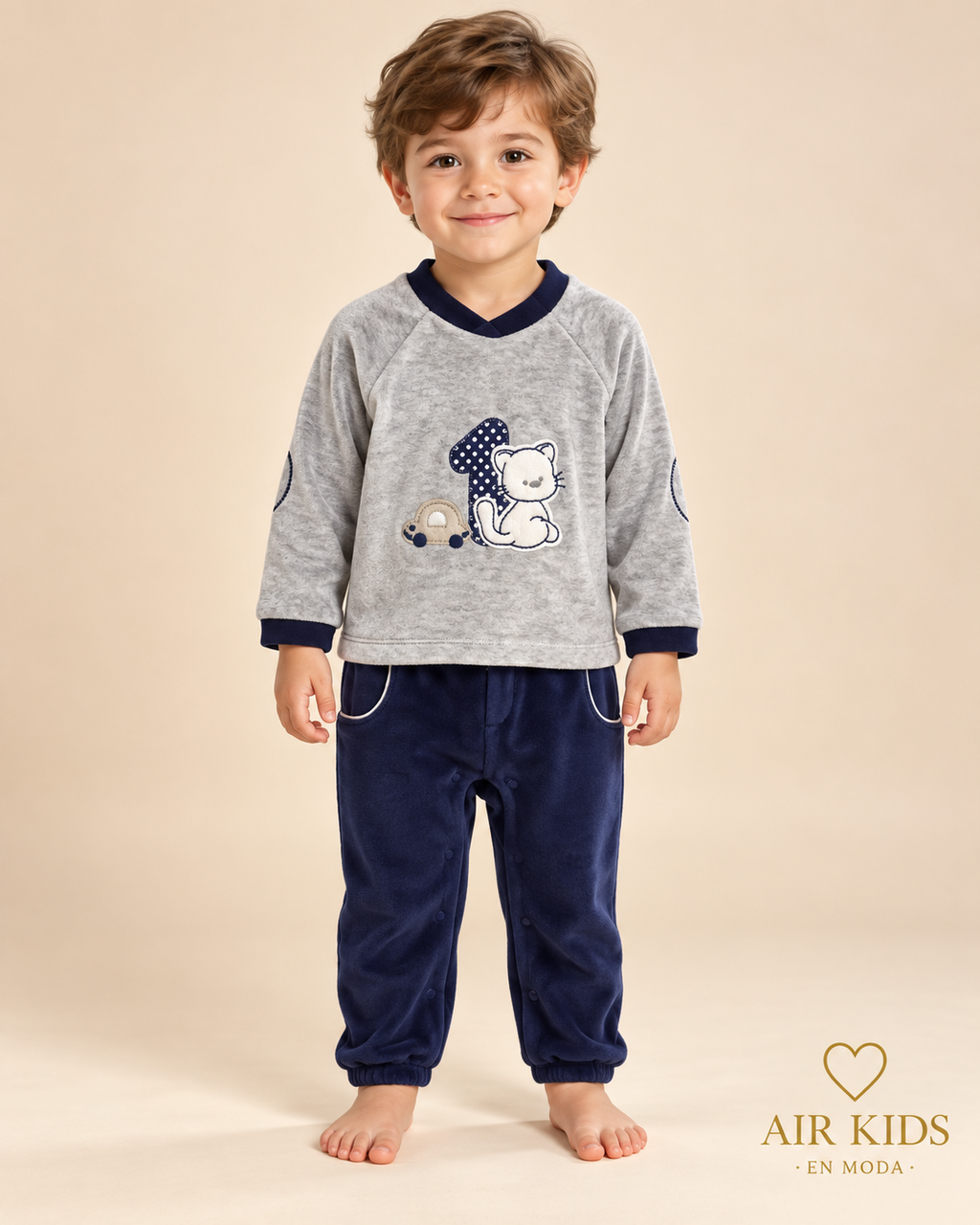 Conjunto 2 pzas para niño 2719 Talla 2-4 años