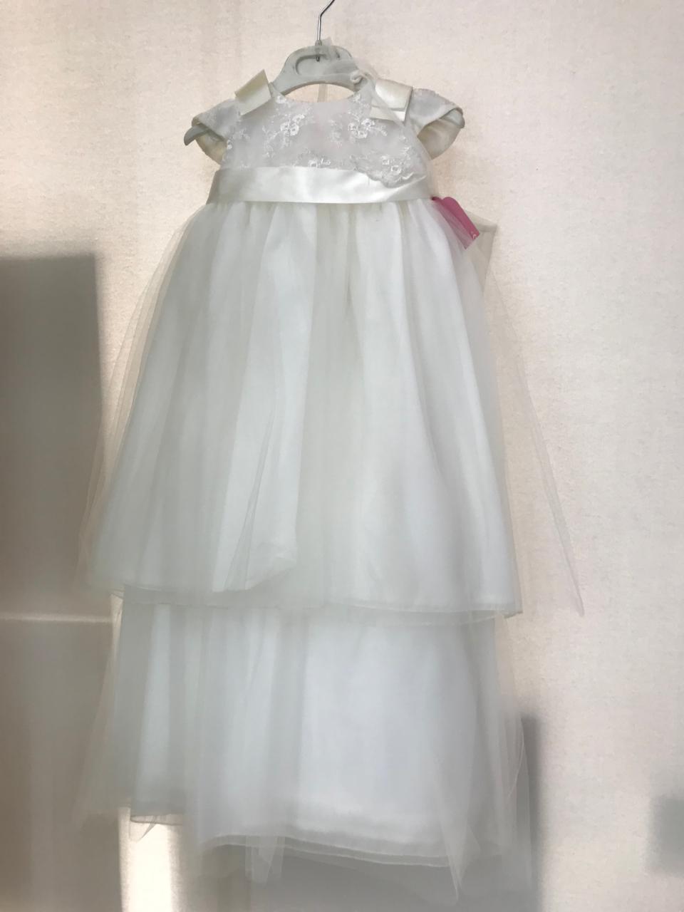 Ropón de Bautizo para Niña 15-909 Talla 18 Meses