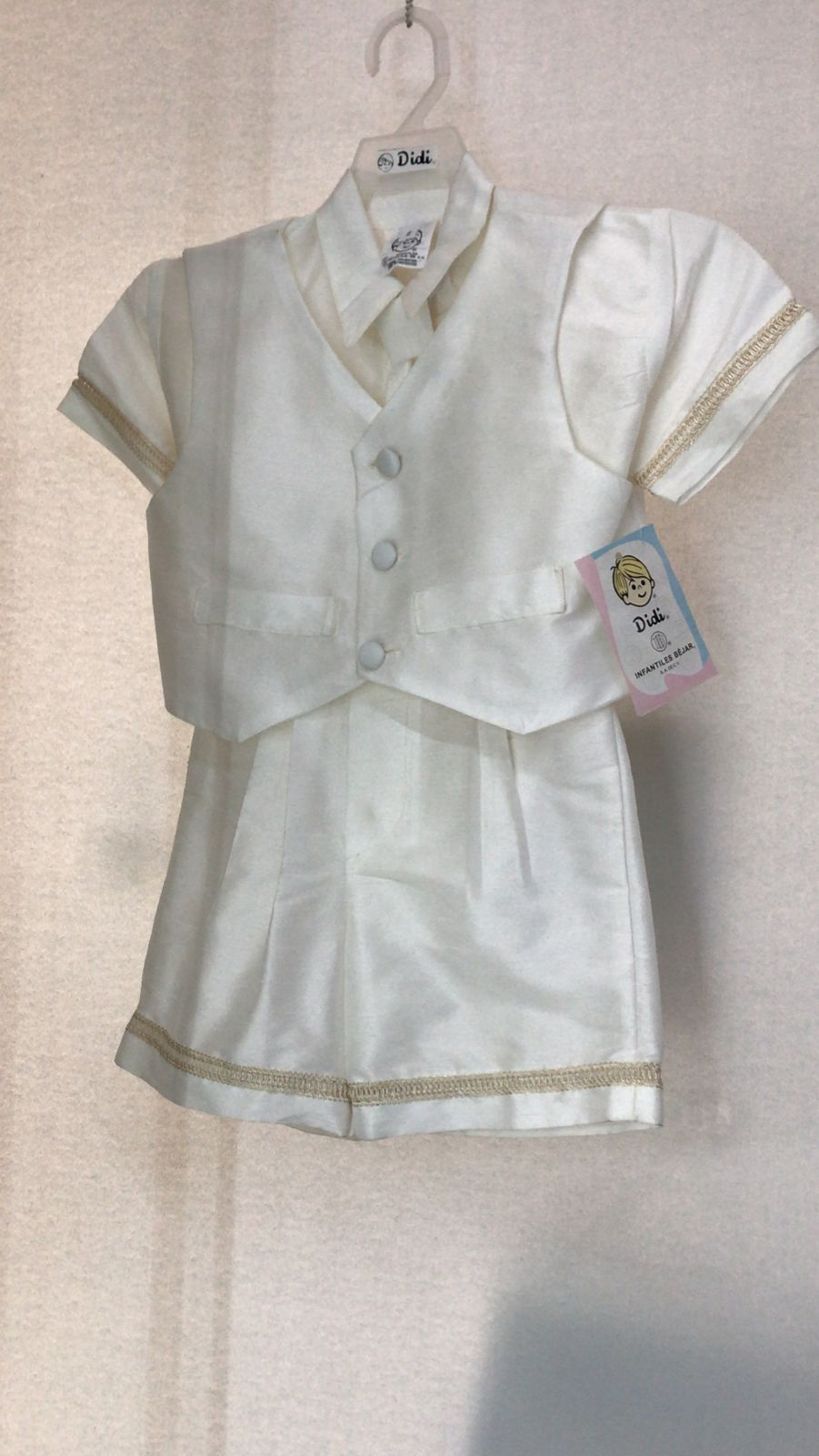 Traje para Bautizo Niño Didi 7535-2 Talla 4 Años