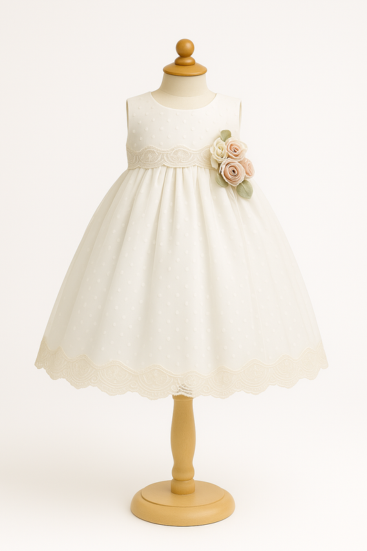 Vestido de Bautizo con Corona 