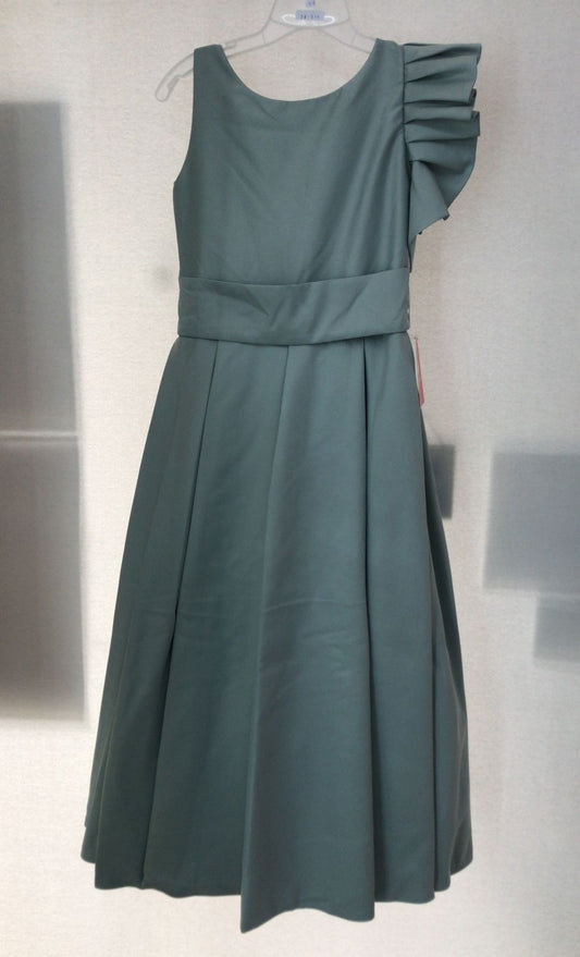 Vestido con Corona de Fiesta para Niñas 24-514 Verde Talla 10 Años