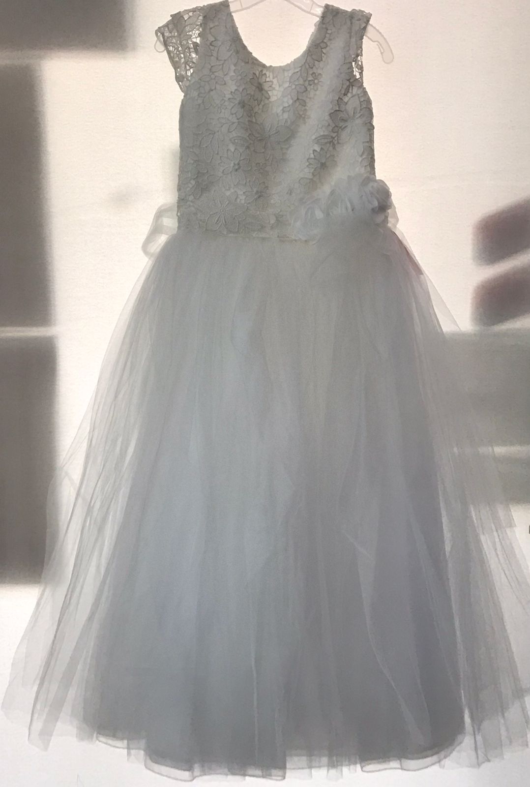 Vestido con Corona de Primera Comunion para Niña 23-406 Talla 10 Años