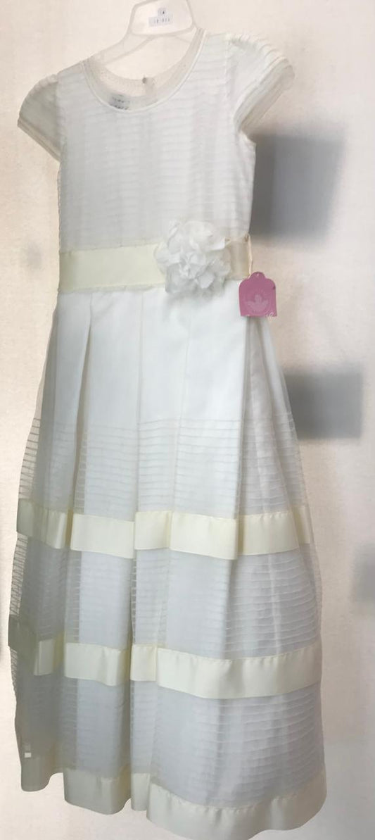 Vestido de Primera Comunión para Niñas Talla 10 A Modelo 16-840