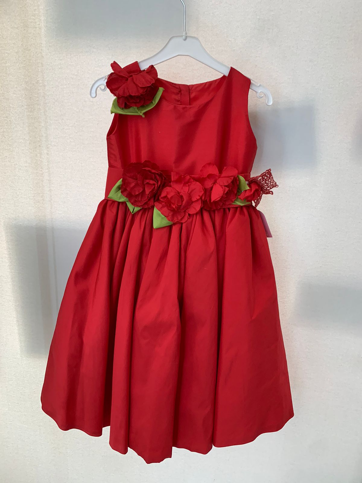 Vestido de Fiesta para Niñas Rojo 18-039 Talla 3