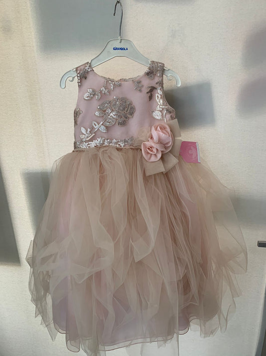 Vestido con Corona de Fiesta para Niñas 19-023 Talla 3