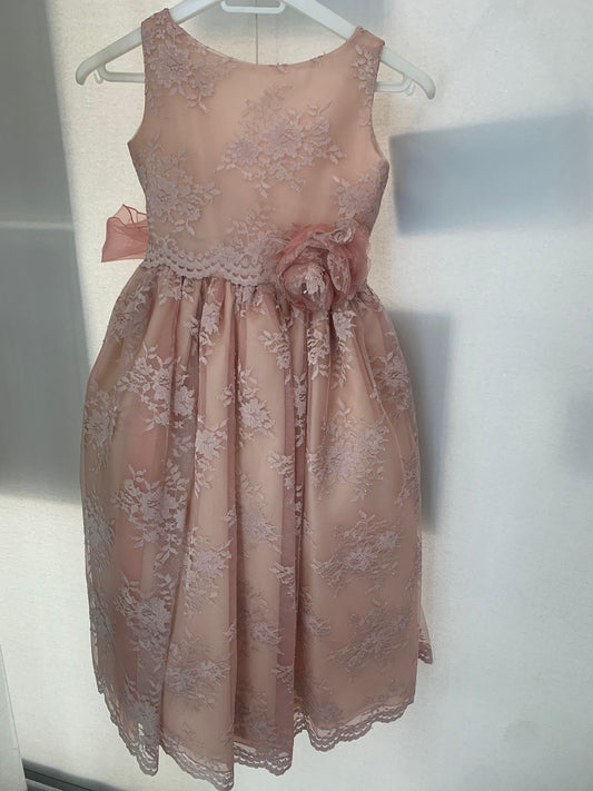 Vestido con Corona de Fiesta para Niña 22-012 Talla 6 Años