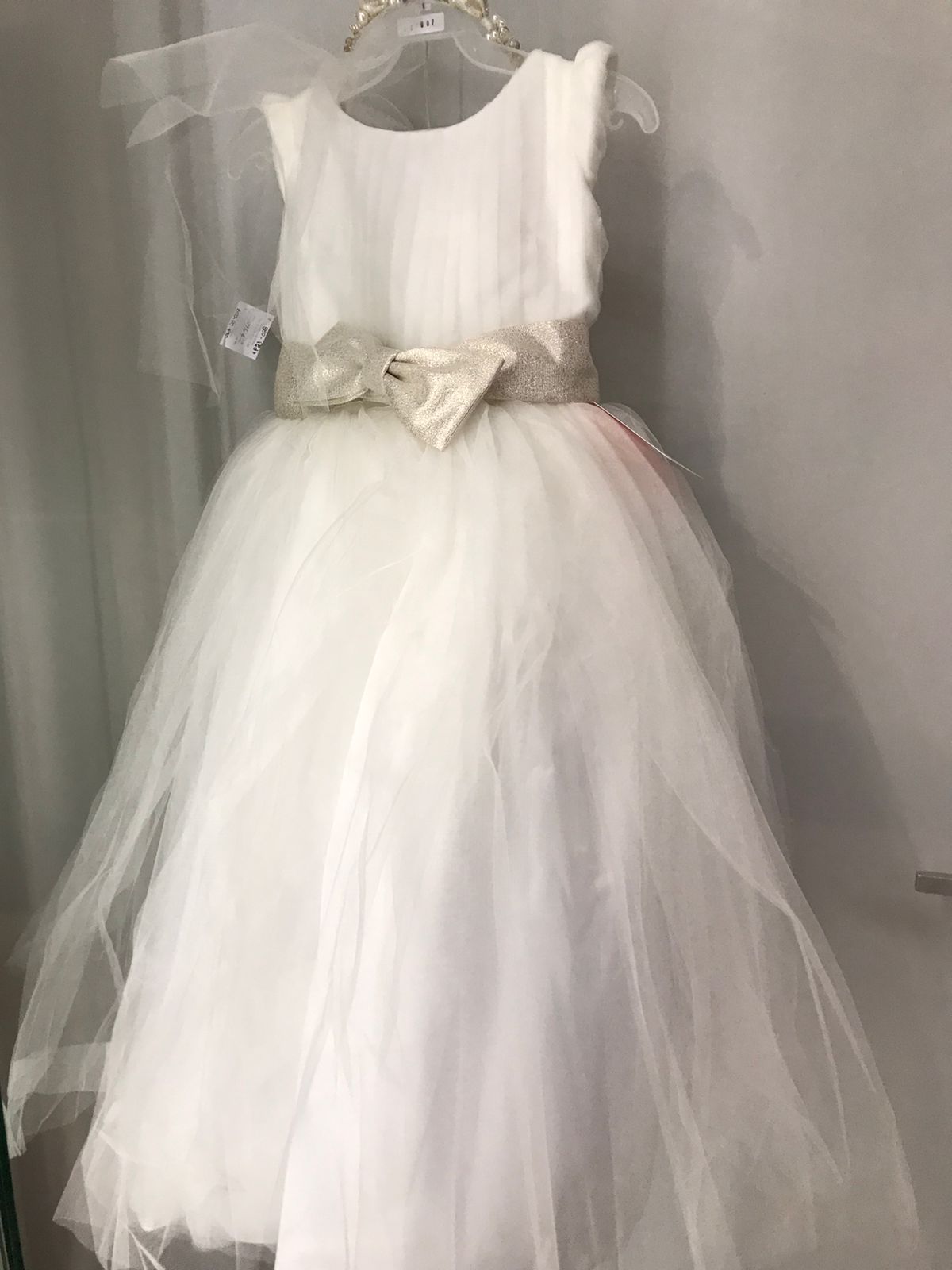 Vestido con Corona de Fiesta para Niña 23-007 Talla 4 Años