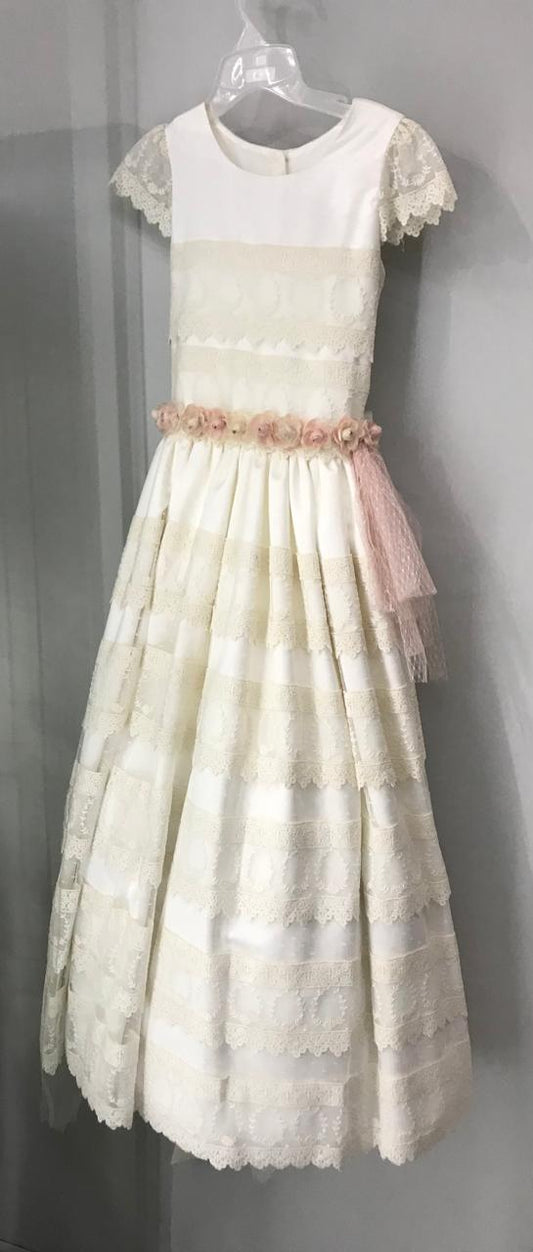 Vestido de Primera Comunión para Niña 23-420 Talla 12 A