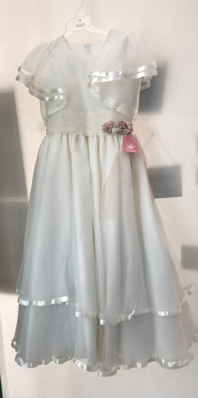 Vestido de Primera Comunión para Niñas 23-918 Talla 10 A