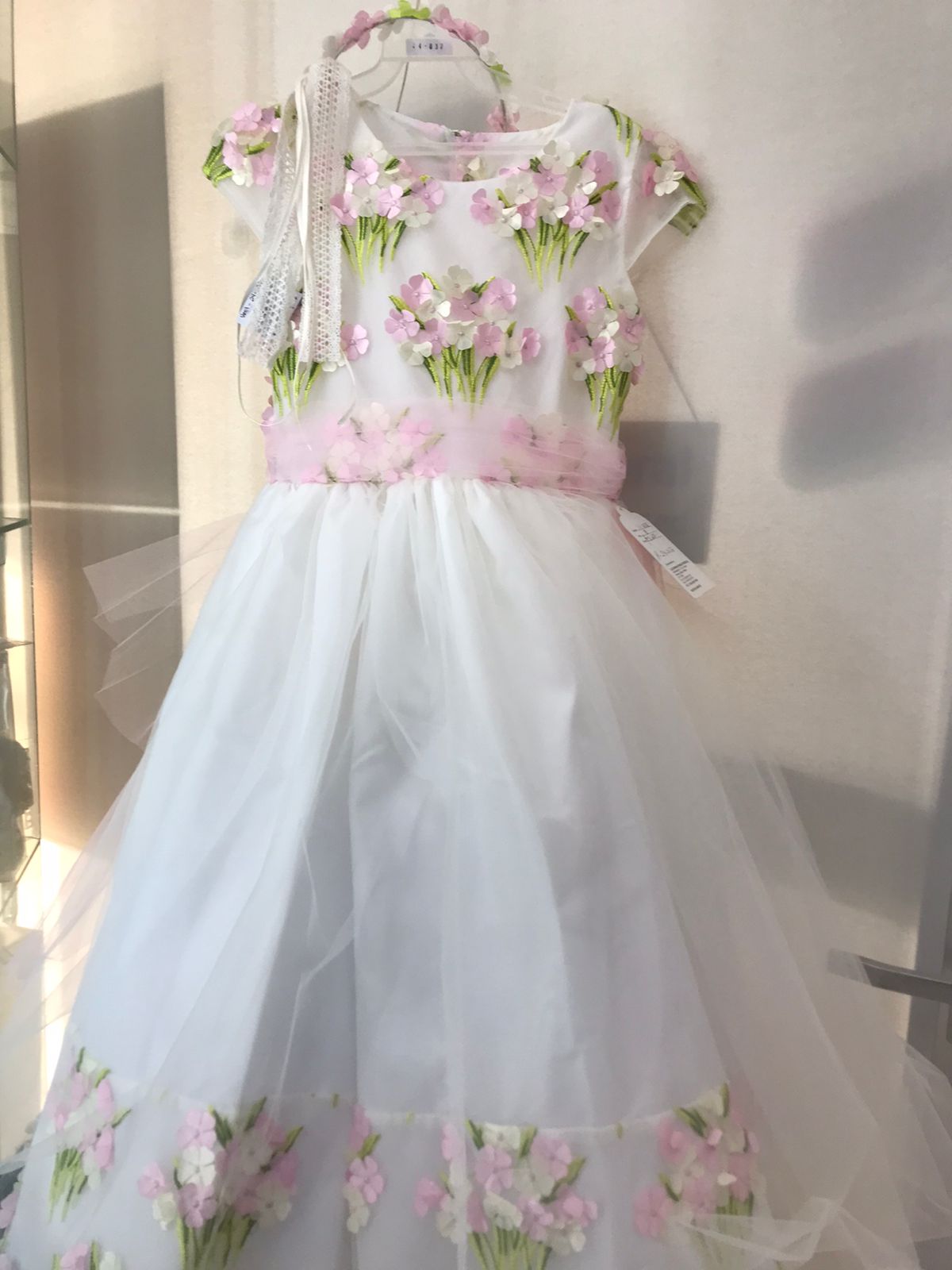 Vestido con Corona de Fiesta para Niña 24-032 Talla 4 Años