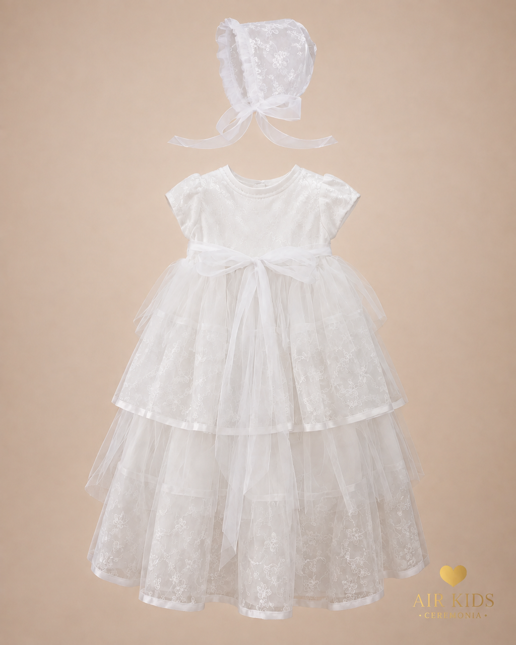Bata de Bautizo para Niña 00275 Talla 2 Años