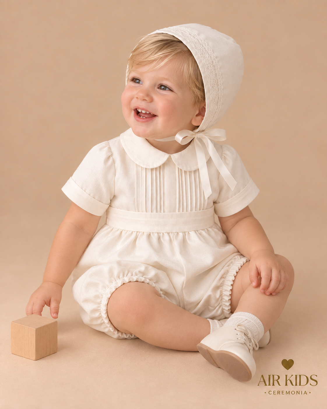 Traje para Bautizo Niño Ozi 9307-24 Talla 24 Meses