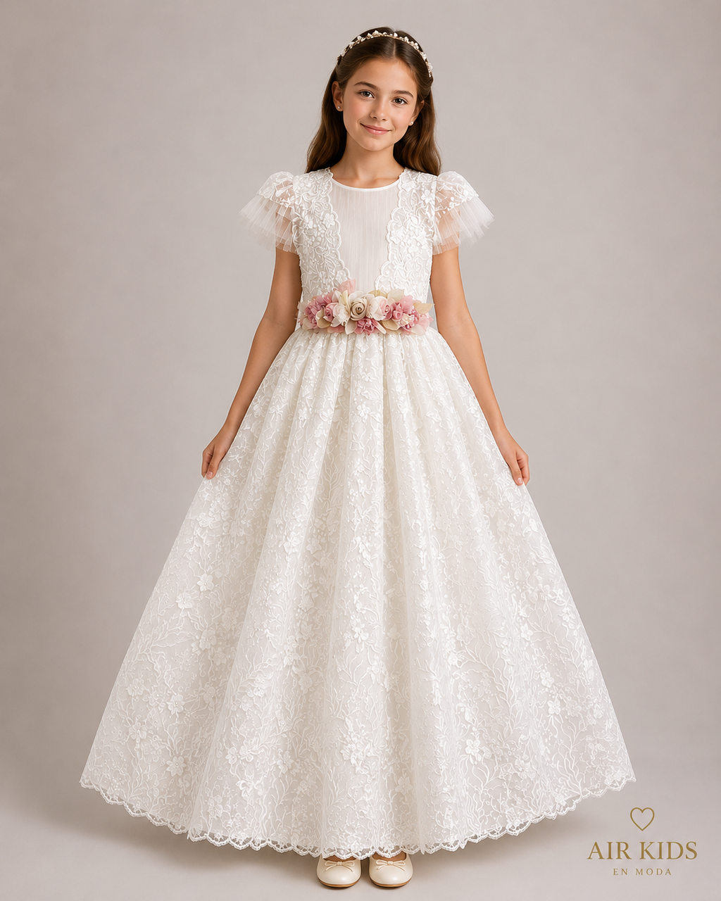 Vestido de primera comunión para niñas
