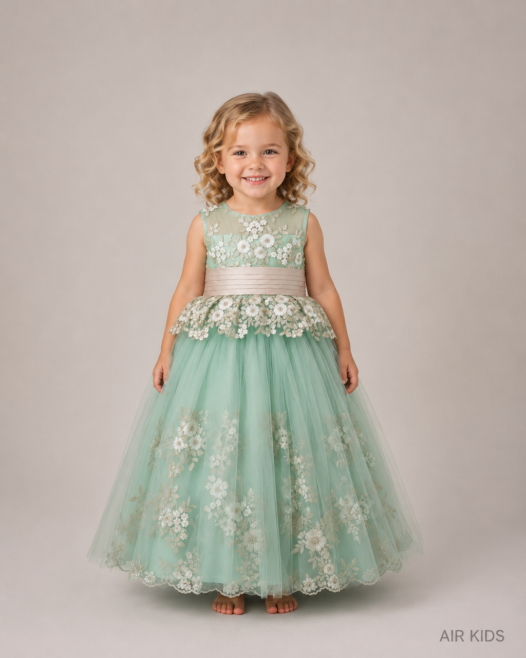Vestido de Fiesta para Niñas 21-509 Talla 3