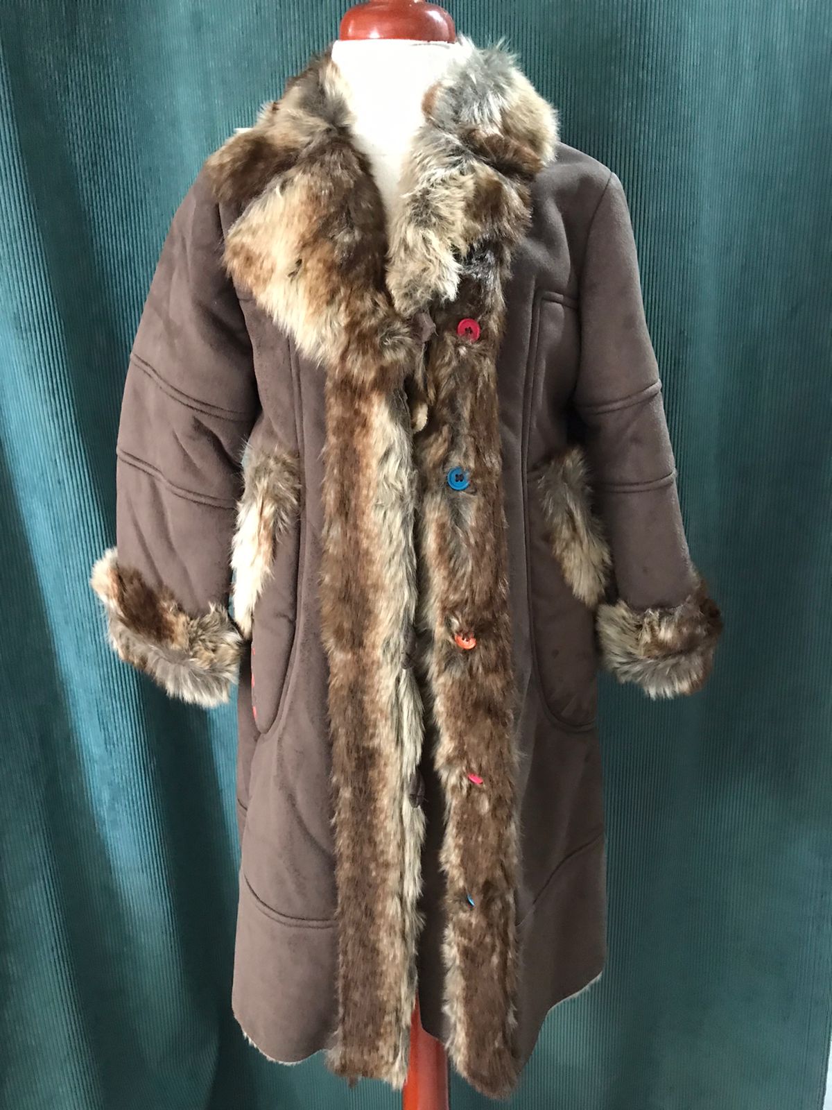 Abrigo para Niña Deux Par Deux IF53 Talla 6 Años