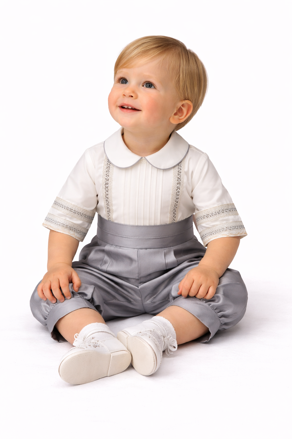 Ropón para Bautizo Niño 23-851 Talla 18 Meses