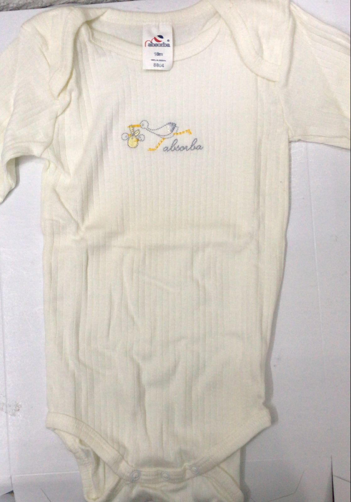 Body Corto Unisex Absorba 8804 Talla 18 Meses
