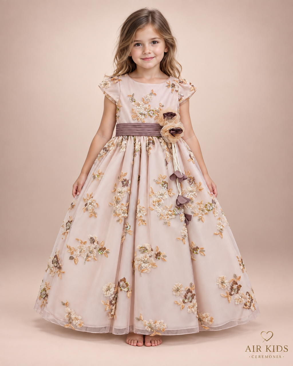 Vestido de Fiesta para Niñas 21-512 Talla 6