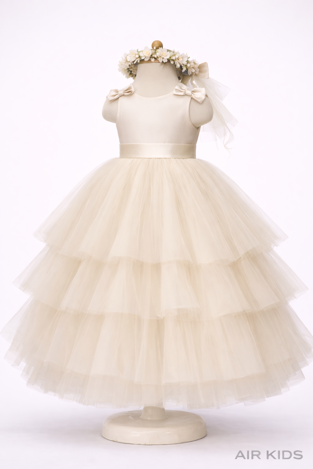 Vestido con Corona de Fiesta para Niña 23-026 Talla 6 Años