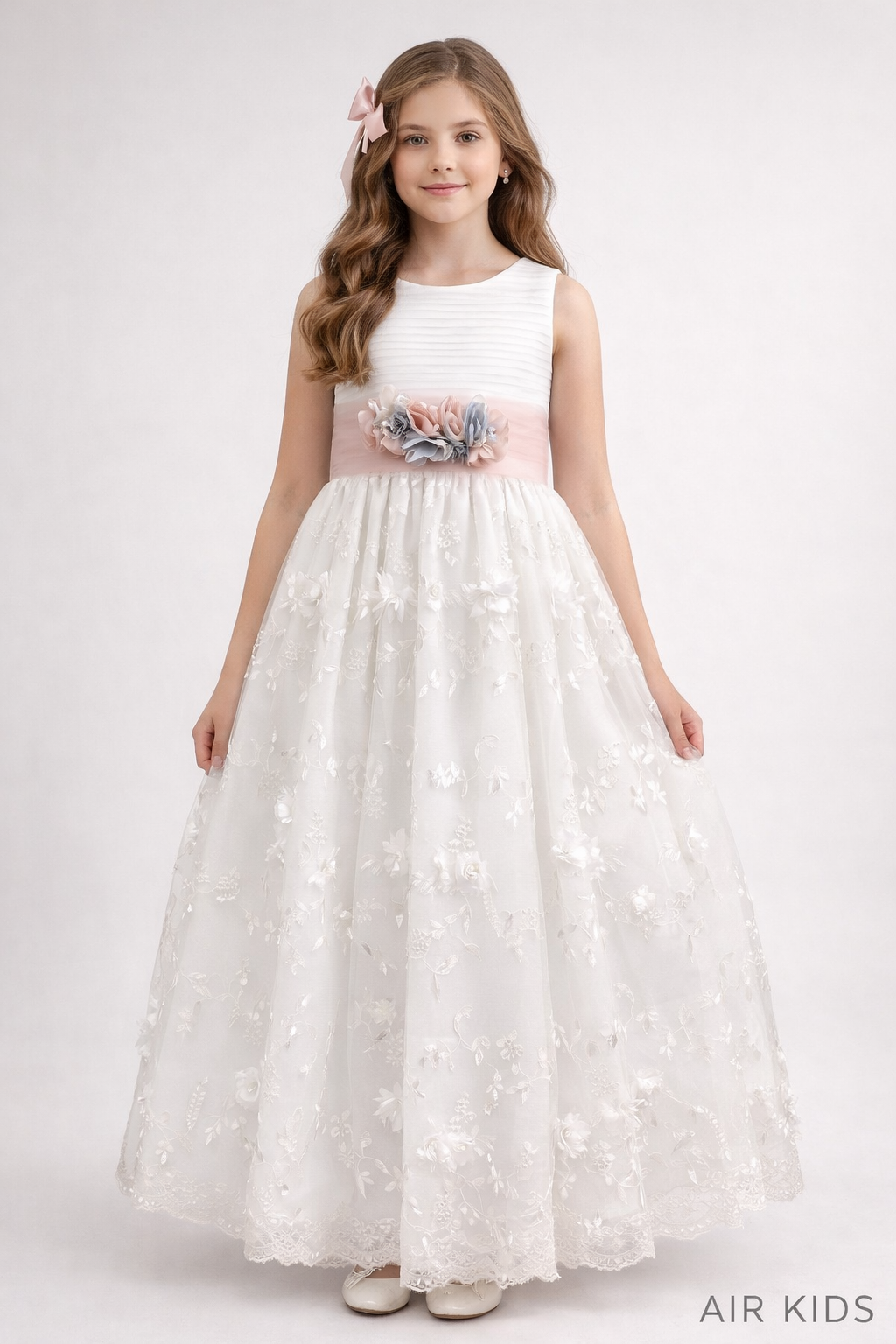 Vestido de Primera Comunion para Niña 23-414 Talla 10 Años